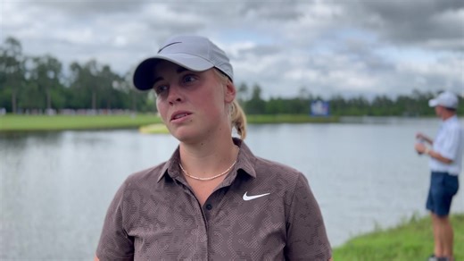 MAJA STARK - Chevron Ch. Rond 2 Maja reflekterar efter andra ronden av Chevron Championship. I nuläget när en del har hål kvar att spela ligger Maja t36 på -1. Leder gör A Lim Kim på -8. Credit: LPGA Communications | Swedish Golf Team