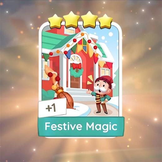 Festive Magic - Set 21 - Monopoly Go 4 Star Sticker - Fast Delivery - Instant Send - Etsy Canada