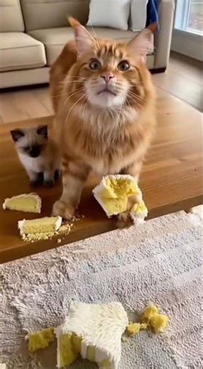 Persian Cat Goes CRAZY Over Cake Cutting Prank 😂🎂🐱 | Angry Cat Reaction #shorts #short