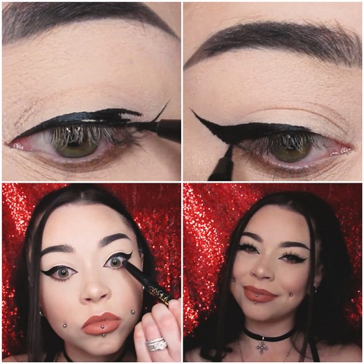 368K views · 2K reactions | And this is what we call 'A beautiful cat eye makeup look'! | MetDaan Makeup | Facebook