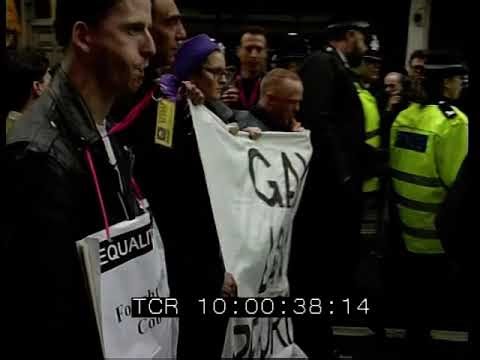 Gay Rights | Outrage Demonstration | Peter Tatchell | Derek Jarman | Jimmy Somerville | 1992