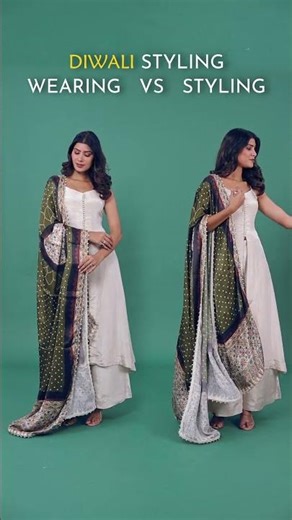 Salwar suit | Diwali style | Wearing v/s. Styling