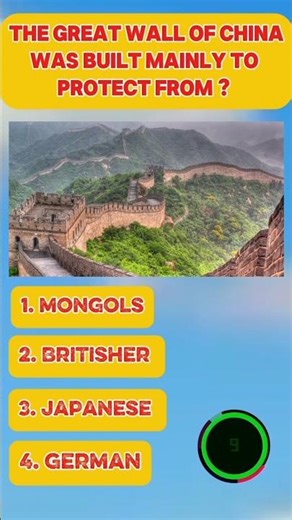 The Great Wall Of China #quiz
