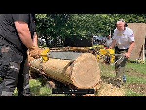 Antique and Vintage chainsaw demonstration, including vintage hot saws