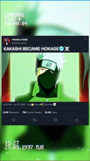 KAKASHI BECOME HOKAGE