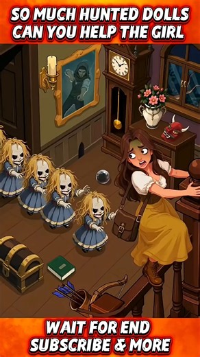 ☃️The Scariest Doll Attack!Can She Survive?😱#shorts #gaming #trending