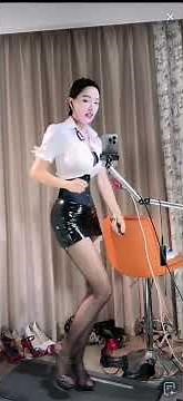 12cm high heels walking on treadmill