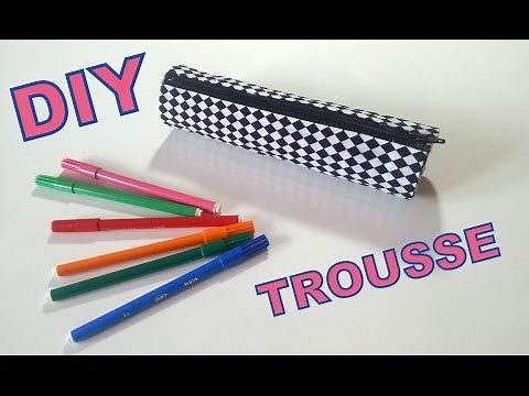 DIY Make a pencil case with a paper towel tube