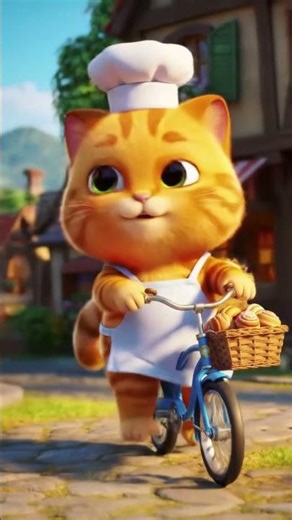 Cozy Cat Bakery 🍞 | Cute Cat Bakes Bread in a European Village | Wholesome Animation Story