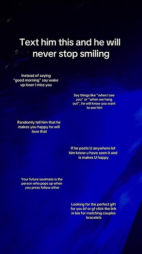 Text Him This and Make Him Smile: Boyfriend Text Ideas