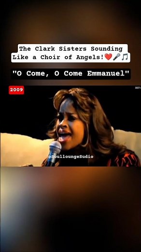 The Clark Sisters Singing Acapella | "O Come O Come Emmanuel" Live (2009) #christmas #vocals #gospel