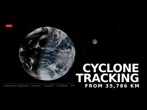 🔴 [LIVE] Earth From Space — 🌟 GOES-18 Satellite View (Pacific/US West) | Space Live Music 201125 PM