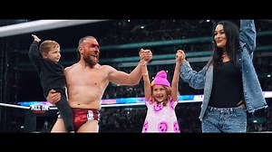 EXCLUSIVE: Take a special look at the moments right after 'The American Dragon' Bryan Danielson captured the AEW World Championship at #AEWAllInLondon in Wembley Stadium, where he was joined by his team mates Claudio Castagnoli, Wheeler Yuta, 'The Bastard' PAC, and his wife Brie Danielson and their two children! | All Elite Wrestling