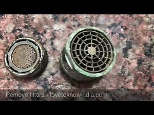 How to clean Tap filters for Limescale and get aerated water in water flow - Vinegar power