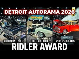 Detroit Autorama 2026 Ridler Award Top 8 - World's Greatest Hot Rod Show
