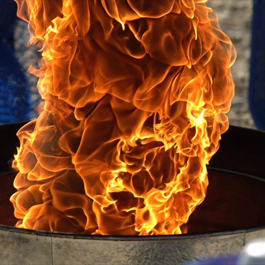 50K views · 2.3K reactions | A twirling tornado of flames is handmade by Gavin and Dan as they film it spinning wildly with their slow motion cameras. Filmed on a Phantomflex4k. | The Slow Mo Guys | Facebook