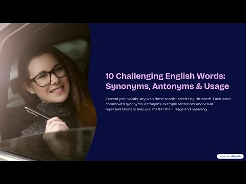 10 words with detail meaning