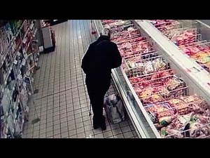 Crazy Grandpa shit in a store