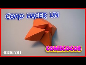 Como hacer un COMECOCOS de papel FACIL. Tutorial de origami