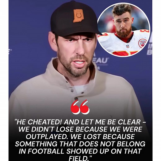 "HE CHEATED!" Just minutes after the Chiefs' bitter and humiliating away loss, Colts head coach Shane Steichen suddenly accused Travis Kelce of using high-tech equipment during the game and asked the NFL to open an immediate investigation. Ten minutes later, Travis Kelce raised his head, flashed a cold, defiant smile, and uttered 15 sharp words that left Shane Steichen speechless and humiliated in front of the entire NFL fan base.... Read more : LyricZone.net/he-cheated-just-minutes-after-the-ch