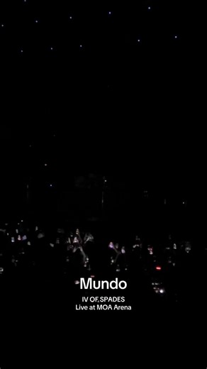 Mundo - @IV OF SPADES | 12122025 | Live Concert at MOA Arena #ivofspades #mundoishealing 😭♠️