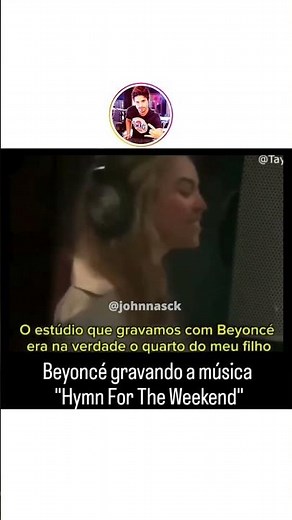 Beyoncé gravando hymn for the weekend #shorts