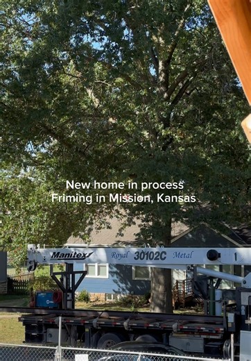 Steal beam it’s here!! Still working on this house doing Friming Let us know if you need to do any extention, custom home or Friming. #frimingkc#shawneeeremodeling #Remodeling #asmr #Newhouse