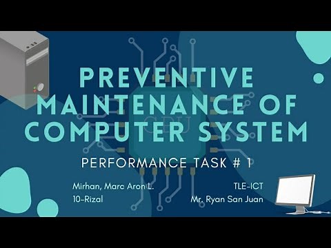 Preventive Maintenance on Computer System || TLE-CSS RIZAL