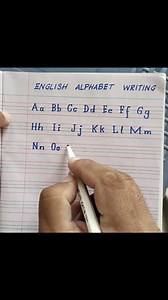 How to write English Alphabet #calligraphyforbeginners | Amjad's Calligraphy