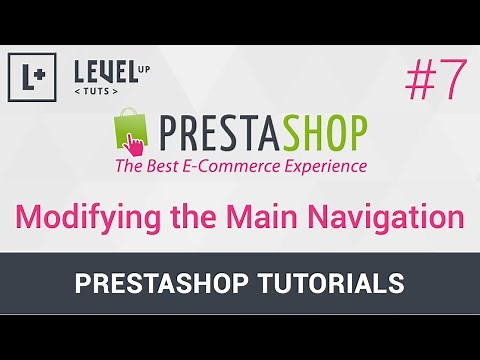 PrestaShop Tutorials #7 - Modifying the Main Navigation