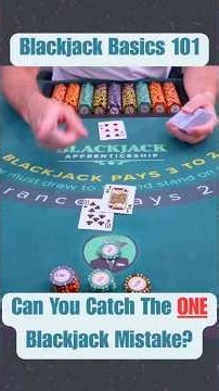 Can you can this single blackjack mistake?!