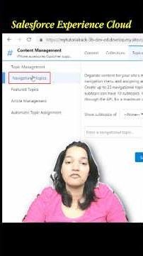 Add Navigation Topics in Salesforce Experience Cloud Site