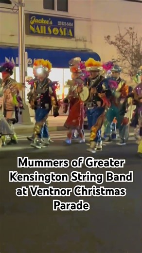 Greater Kensington String Band Mummers at Ventnor Christmas Parade 2025
