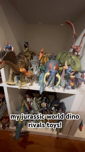 my jurassic world dino rivals toys! #jurassicworld#dinorivals#toys#trex#dinosaur#mattel#collection