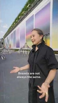 Inside a sculpture inspired by the human breast