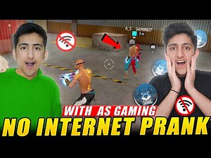 No Internet Prank With As Gaming😱😍- Garena Free Fire