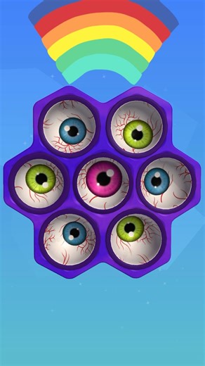 Scary Eyes Pop It 👀😱 | Satisfying Fidget Toy 👁️ #shortvideo #popit #сваты6 #cute #games