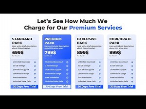 Price Comparison Chart for PowerPoint