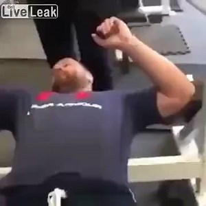 Bench press fail with insult to injury..
