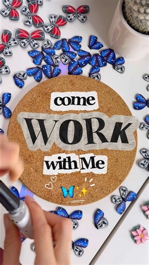 Come work with me! Polymer clay. Butterflies. A little resin magic 🪄