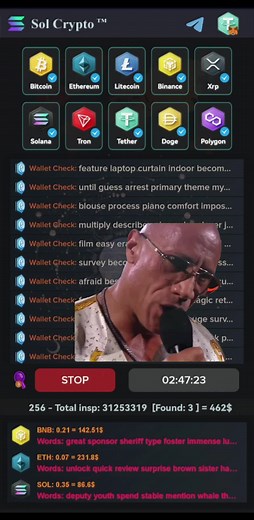 Brute Force Wallet Recovery for Cryptocurrency