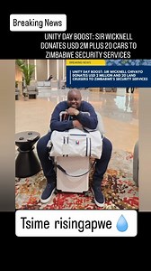 Breaking News : @sir_wicknell Donates USD 2M to Zimbabwe's Security Services #fyp #foryou | Zim Current Situation