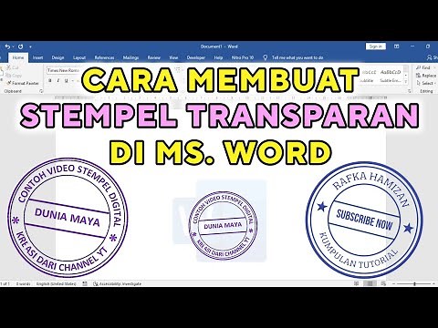Cara Membuat Stempel di Word