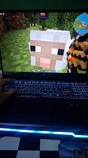 Playing Minecraft: Java Edition on a laptop. part 1#minecraft #shorts #gaming