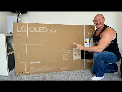 2024 65" LG C4 OLED Unboxing, Wall mounting, Setup & Demo!