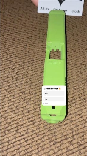 Zombie Green P80 G19 Slide#gunculture#gunlifestyle#gunlife#shorts