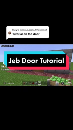 How to Make a Jeb Door in Minecraft