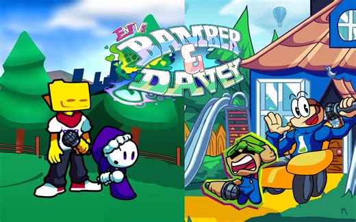 质量超高的bambi模组？！神曲/FNF 超优质模组 Vs Bamber and Davey V2 更新 主线周+部分隐藏曲 全流程