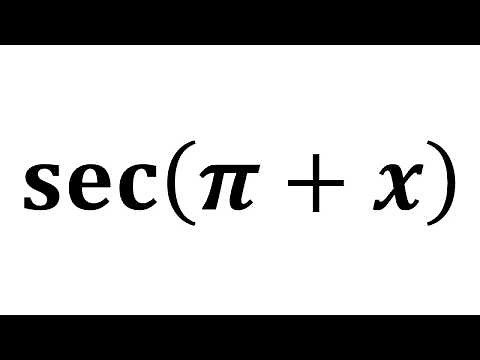 sec(pi + x) | sec(pi + theta)