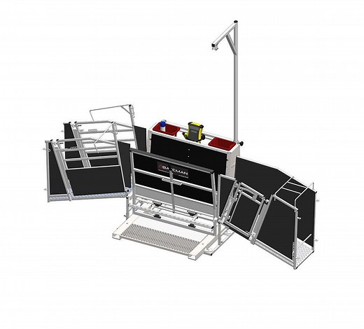 Sheep Handling - Bateman Sheep Grip. A foot operated treadle.